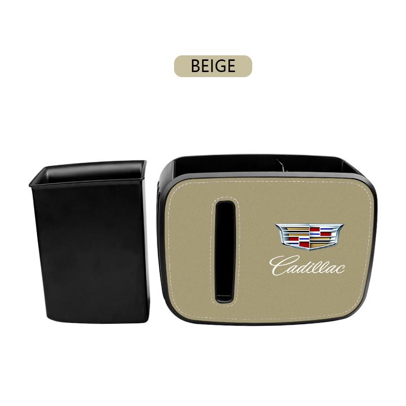 Car Multi-Functional Tissue Box Water Cup Holder Storage Box for Cadillac SRX Escalade CTS BLS ATS DTS XTS SLS XLR V Deville CT5