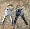 Multi-Function Portable EDC Screwdriver: Flat & Cross Head with Key Ring.