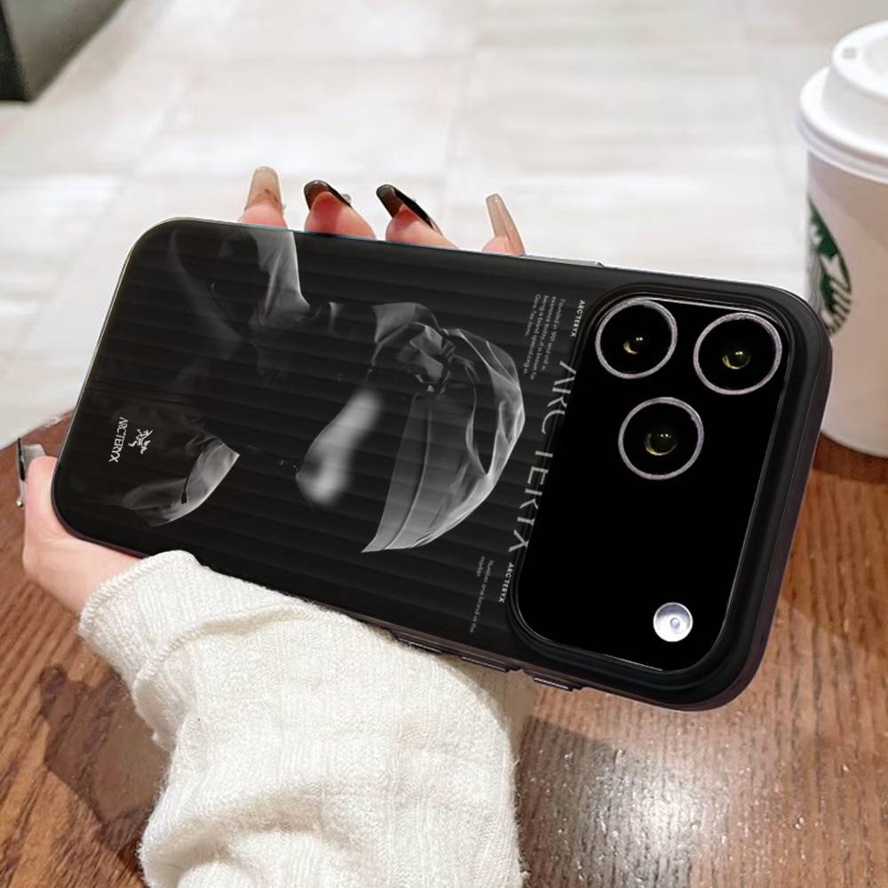 Classic Outdoor Brand A-Arc T-Teryx For IPhone 16 15 14 13 12 11 17 Pro Max Plus Wave Corrugated Phone Case Anti Drop Cover
