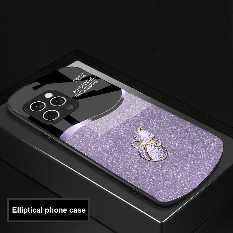 Градиентный тыквенный чехол из стекла для iPhone 16 Pro Max 15 Pro 14 13 12 Mini 11 XS Max XR 7 8 Plu SE 2022