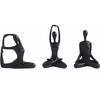 Resin Zen Yoga Figurines for Bookself, Meditation Yoga Statues Set of 3, Home Decor, Gifts