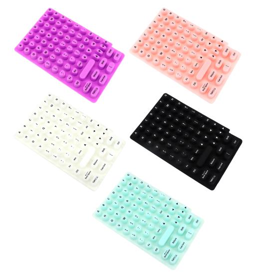 Yousheng 70 Pcs Keyboard Sticker for Long Nails Universal Nail Art Keyboard Bubbles Self-Adhesive Silicone Typing Keycaps for Office Girls Gaming