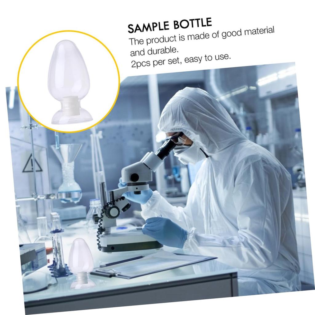 POPETPOP Набор из 3 стеклянных банок в форме сердца, Бутылки для демонстрации семян, Лабораторные бутылки для образцов, Стеклянные бутылки для образцов, Стеклянные бутылки для хранения сред, Стеклянные конические