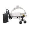 White Head-Mounted Surgical Dental Magnifier 2.5x 3.5x for Medical and Cardiovascular Examination
