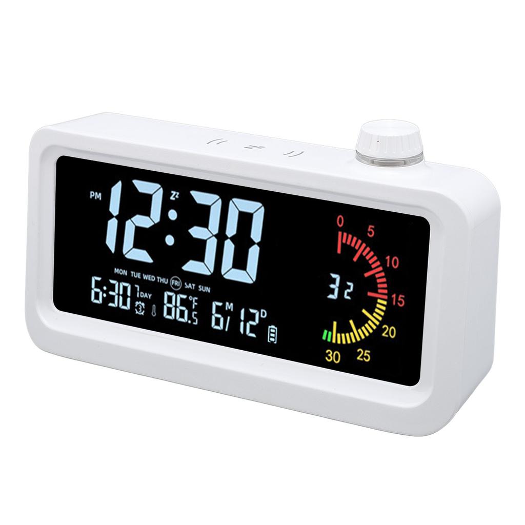 Electronic Alarm Clock Color Screen Built In Timer Temperature Date Display 12 24 Hour Digital