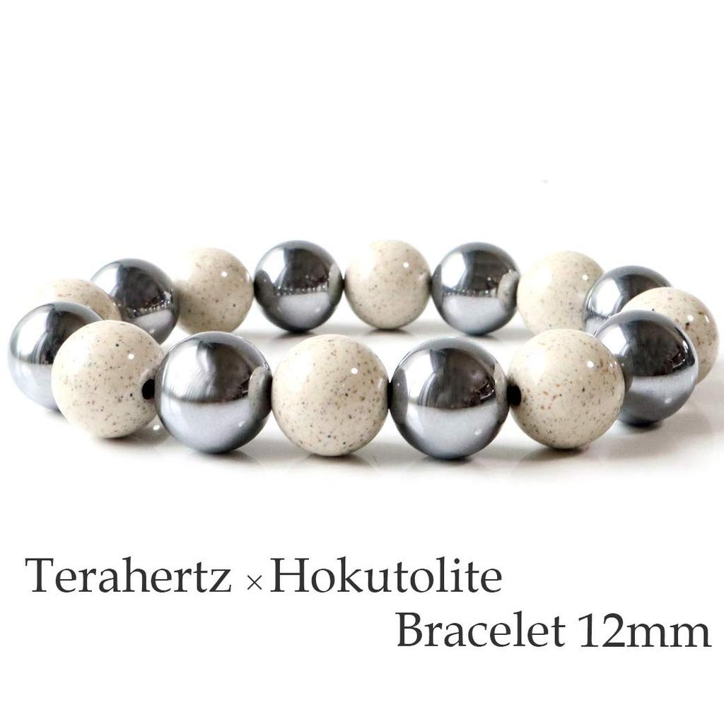 Браслет Terahertz Ore Hokutolite, 12 мм, натуральный камень, внутренний диаметр [ЗОЛОТОЙ КАМЕНЬ], приблизительный. 15.5cm