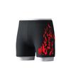 Мужской купальный костюм-шорты Nylon Flame и очки - Быстросохнущий тренировочный купальник с квадратными штанинами