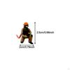 1/64 Firefighter Figures Diorama Action Realistic Tiny People Model for Micro Landscapes