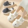 Cartoon Animal Whale Cotton Slippers Women's Soft Home Slipper  Winter Warm Non Slip Comfort Lovely Plush Couple Slippers