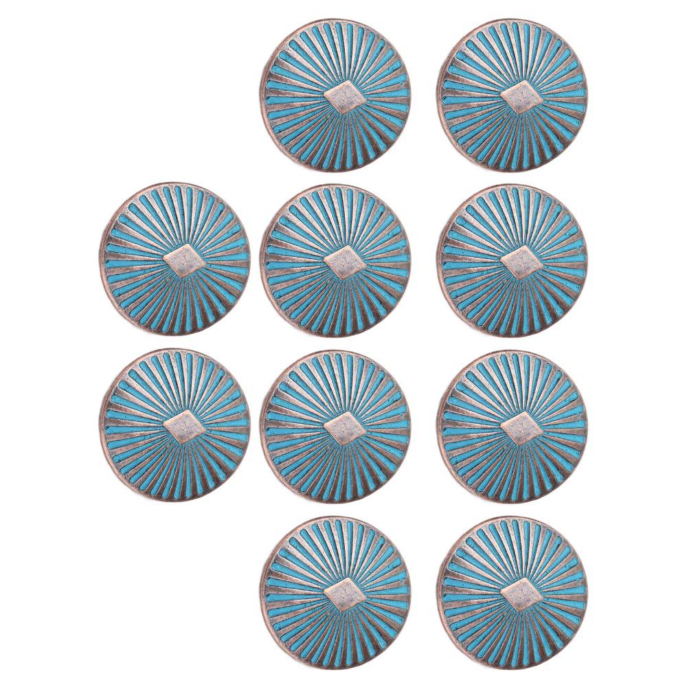 20pcs Round Shape Vintage Buttons Single Hole Decorative Sewing Buttons  For Coat