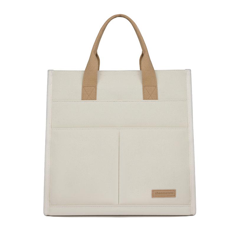 Women's Handbag Lightweight Multi-Compartment Canvas Bag Travel Commuter Computer Bag