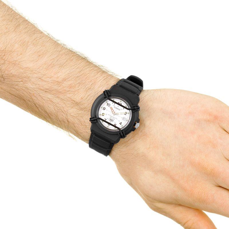 Casio Серия YOUTH-дисковые трехстрелочные, десятилетняя батарея, для улицы, кварцевый механизм, полимерный ремешок, японские и корейские часы, мужские часы, белые HDA-600B-7BV