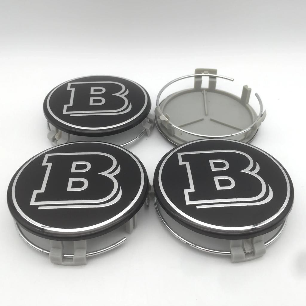 For Mercedes Benz 4pcs 3D 75mm For Mercedes Benz AMG Car emblem Wheel hub Center Cap Badge covers sticker Decals Styling accesso