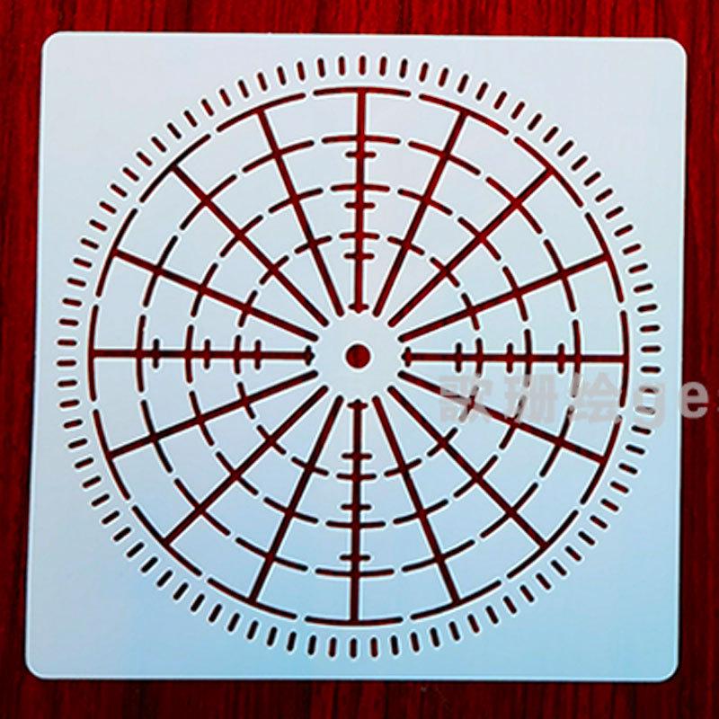 Трафарет паутины «Мандала»: Шаблон для самостоятельной росписи стен