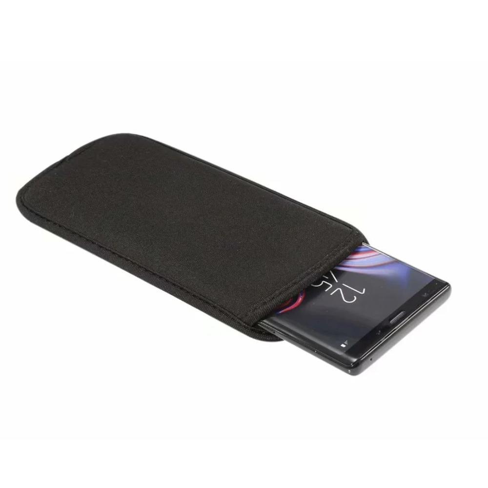 Сумка для телефона, защитный чехол, неопреновый чехол для телефона, черный неопреновый чехол для телефона, портативный источник питания