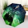 1pc Matrix Revolutions: Neo's Vision Umbrella with Plastic Handle,Suitable for All Seasons Travel Outdoor Multi-functional UmbrellaDCS018