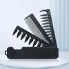 3-In-1 Folding Hair Comb Wide Fine Tooth Multi-functional Styling Comb with Ergonomic Handle Portable Travel Pocket Comb Men Mustache Beard Comb