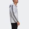 adidas Classic Three-Striped Sports Windproof Hooded Jacket For Men White Men's GQ0602