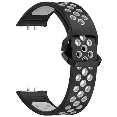 Двухцветный ремешок для умных часов Samsung Galaxy Fit 3, двухцветный дышащий ремешок из соликона, браслет Fit3, аксессуары на запястье