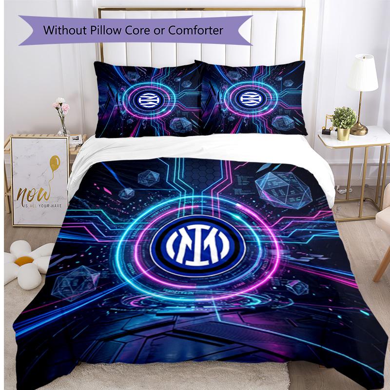 Borussia Dortmund Pattern Printed 3PCS Bedding Set Soft Skin-Friendly Washable Duvet Cover & Pillowcases Set All Season Bedroom