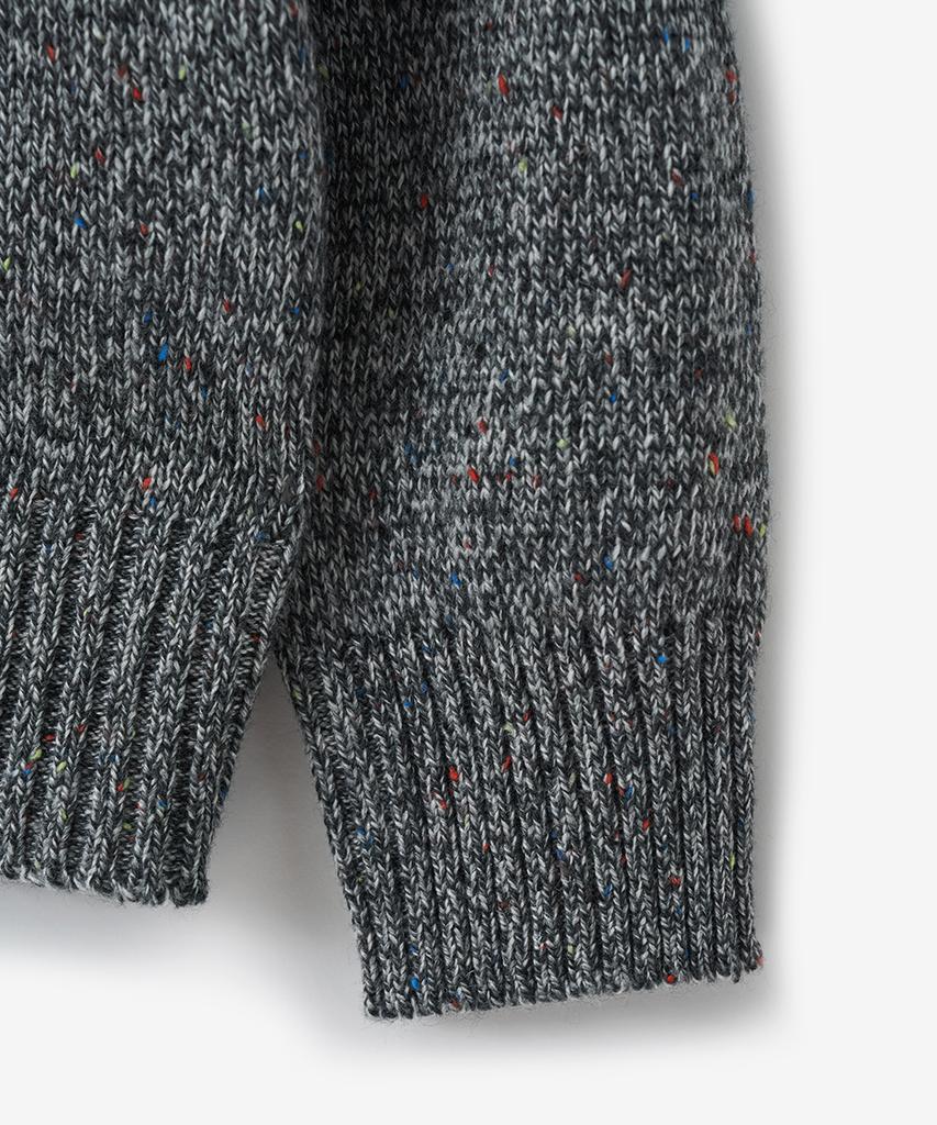 BLOND9 Mixed Yarn Round Knit_Gray