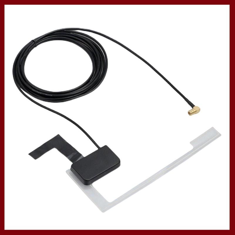 Digital Radio Antenna with SMB Adapter Window Roof Windshield Antenna DC 5V DAB + Antenna Hidden Adhesive for Auto ATV Car Truck