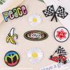 Embroidery Cartoon Racing Flower Adhesive Patch Sticker Shoe Hat Luggage Accessories Clothing Accessories Embroidery Cloth Sticker