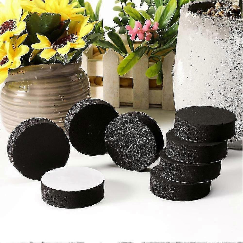 48pcs Pot Feet Risers Natural Rubber Flower Pot Mat Invisible Pot Feet For Heavy Outdoor Plants, Fl