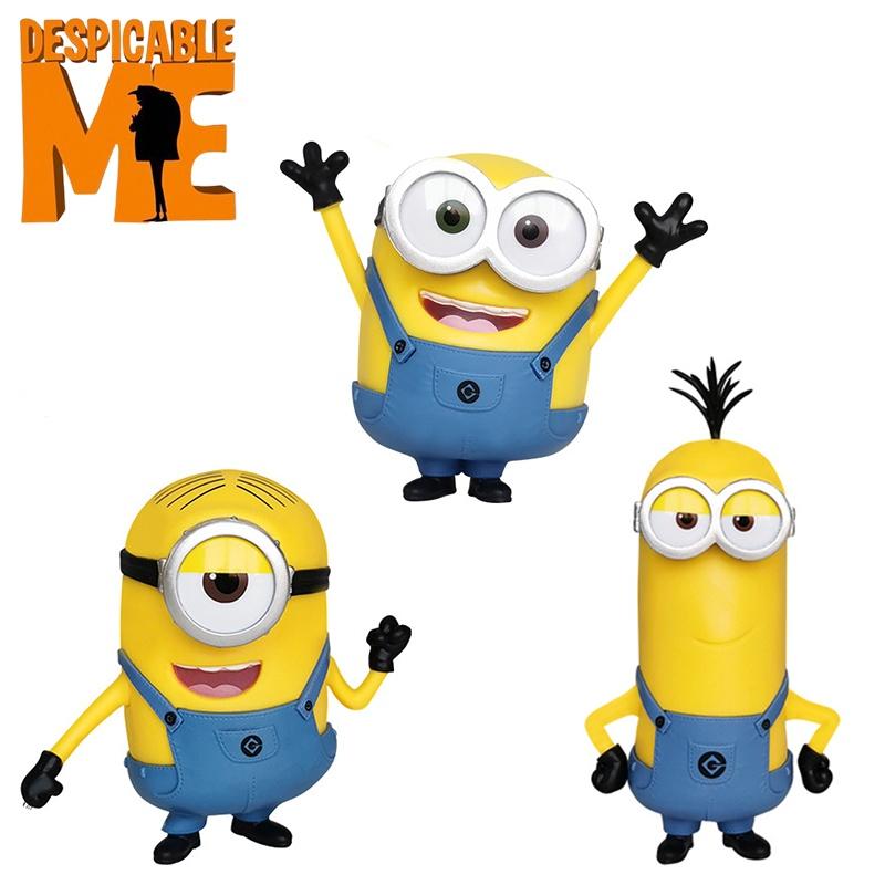 Despicable Me Minions Bob/kevin/stuart Toy Doll Model Action Figure For Kids No Toxic No Fading Perfect Cake Topper Home Decor