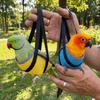 Breathable Mesh Parrot Hand Carrier Bag Portable Bird Travel Bag Parrot Anti Escape Vest  Travel