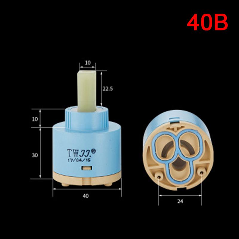 Hot And Cold Faucet Valve Core Mixing Valve Kitchen Basin Brass Abs Shower Faucet Column Ceramic Disc Cartridge Mixing Valve