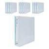 Youngoh Transparent 3-hole D-ring Binder 5cm, White + Transparent, 10 Pieces