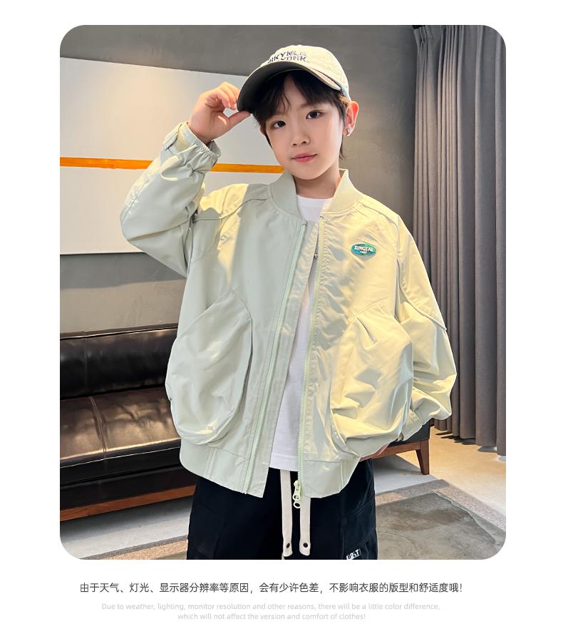 Boys' jacket, spring and autumn styles, new children's spring clothes, baseball jerseys, big children's spring tops, cool and stylish