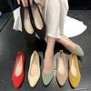 Fashion Women's Ballet Flats Knitting Casual Shoes Slip-on Cute Ballerina Pointe Shoes Not Casual Leather Without Heels Comfortable