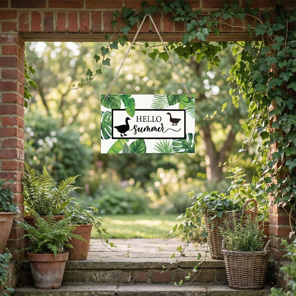 Porch Sign, Guard Duty Sign, Decorative Wooden Crafts, Courtyard Garden Sign, Wooden Plaque