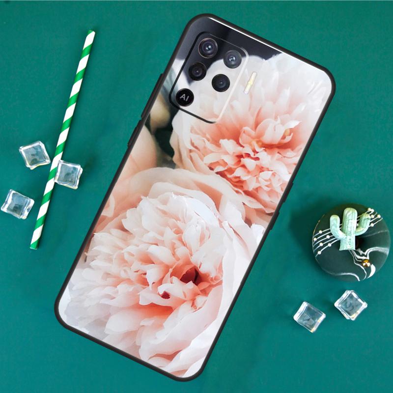 Пионы Красивый Цветок Чехол Для Телефона Для Oppo A18 A38 A58 A78 A98 A40 A60 A80 A91 A15 A17 A74 A94 A54 A57S A16 A76 A96