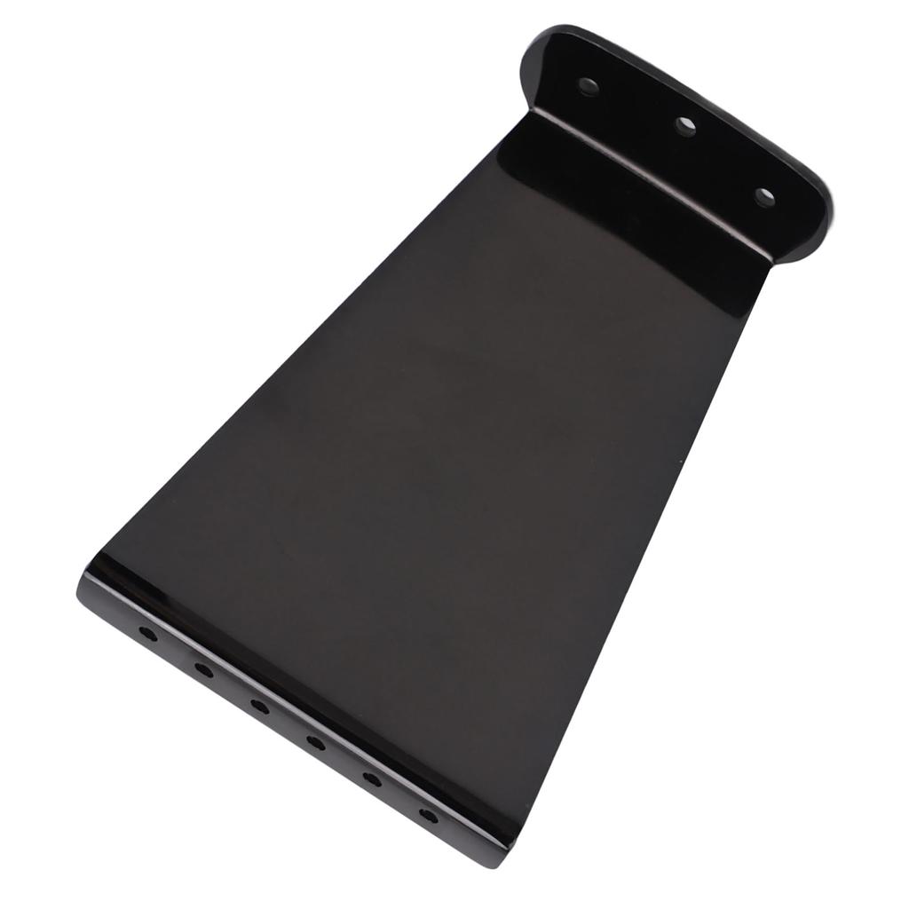 Guitar Bent Tailpiece Replacement 6 String Metal Electric Guitar Tailpiece Resonator for Jazz Guitars