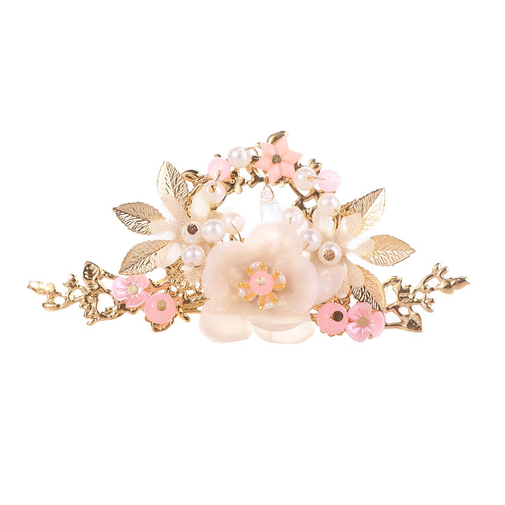 Jewelry Flower Handmade Tassel Fashion Chinese Hair Comb Earrings Hanfu Hair Stick Headwear Sets