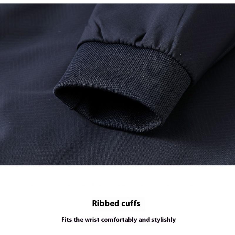 Cozy Up Мужская повседневная жаккардовая куртка-бомбер, легкая университетская куртка, модное пальто на молнии с карманами