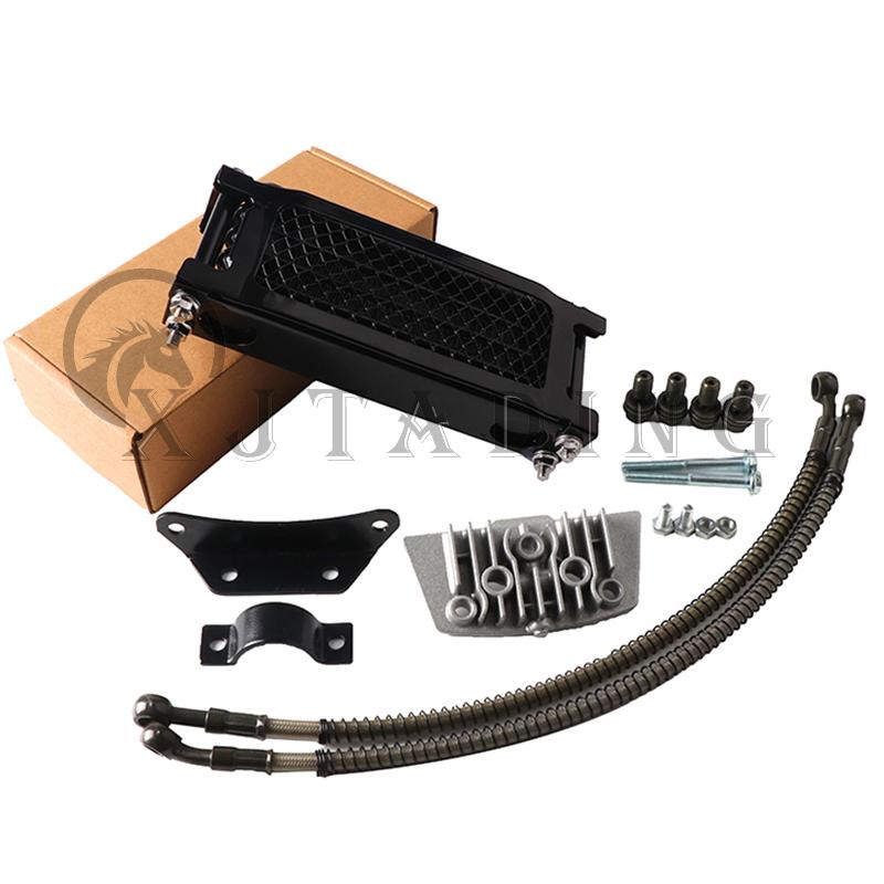 Мотоциклетный масляный радиатор, комплект масляного радиатора для Honda Monkey Yamaha Kawasaki 50cc-140cc Pit Dirt Bike Scooter Moped Enduro Motocross