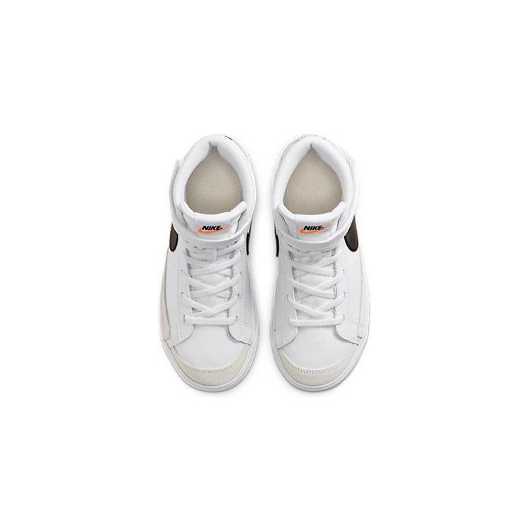 Nike Кроссовки Blazer Mid 77 PS белые черные детские Team-Orange DA4087-100