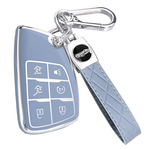 Чехол для брелока для Chevy Suburban Tahoe GMC Yukon Denali Buick Enclave с брелоком премиум-класса мягкий чехол для брелока из ТПУ дистанционный держатель для ключей 6 кнопок