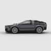 Самодельная модель автомобиля DeLorean DMC-12, гоночный технический автомобиль, конструктор, скоростная супергонка, ралли, спортивный кирпичик, рождественский подарок, город.