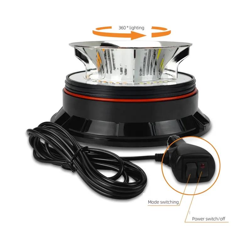 LED Flashing Warning Light Magnetic tallation Waterproof Emergency Lamp Signal Strobe Beacon Lights for Car School Bus
