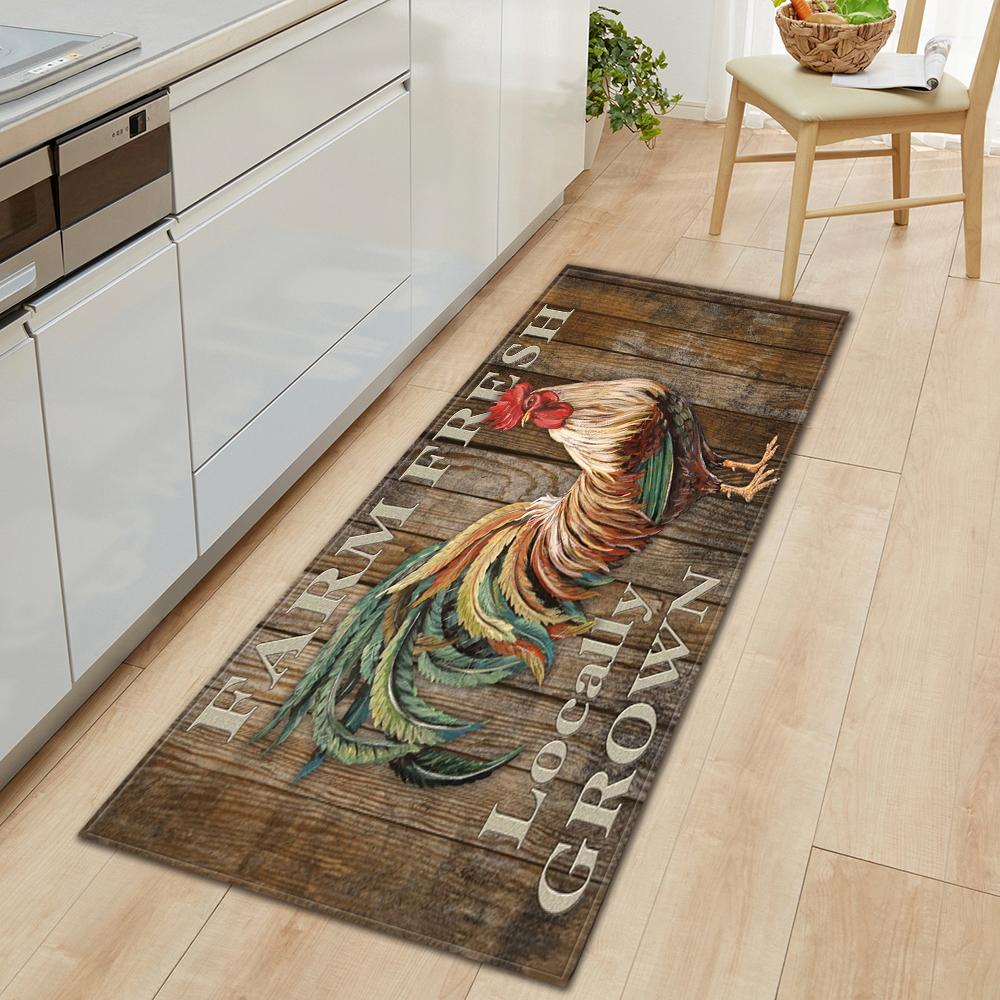 Коврик для пола на кухне, коврик для входа в ванную комнату, декор гостиной, длинный ковер для спальни, коридора, балконной двери, нескользящий коврик для ног