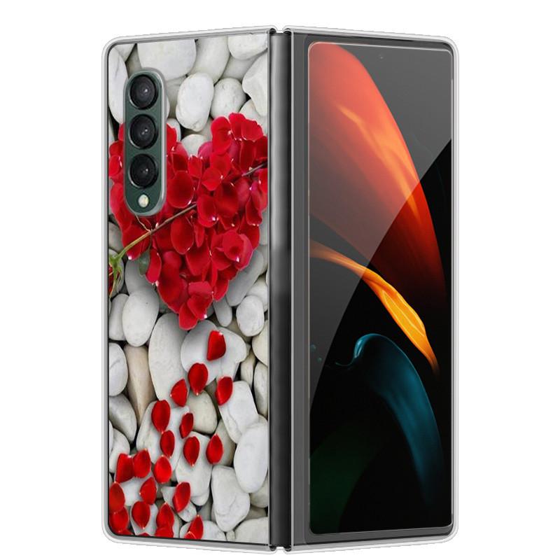Чехол для Samsung Z Fold 5 Милый Модный Жесткий Прозрачный Чехол для Телефона для Samsung Galaxy Z Fold5 5G ZFold 4 6 5G Защитный Чехол ZFold6