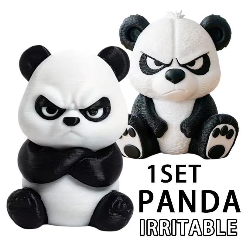 Xiaomi Cute Panda Statue Car Decor Panda Sculpture Ornament for Home Decoration Easter Gift Car Ornament 3D Irritable Panda Figurine