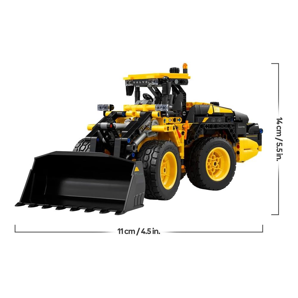 LEGO Technic Volvo L120 Electric Tractor Shovel Toy Building Set for Kids Ages 9-11, Construction Vehicle Model 42209