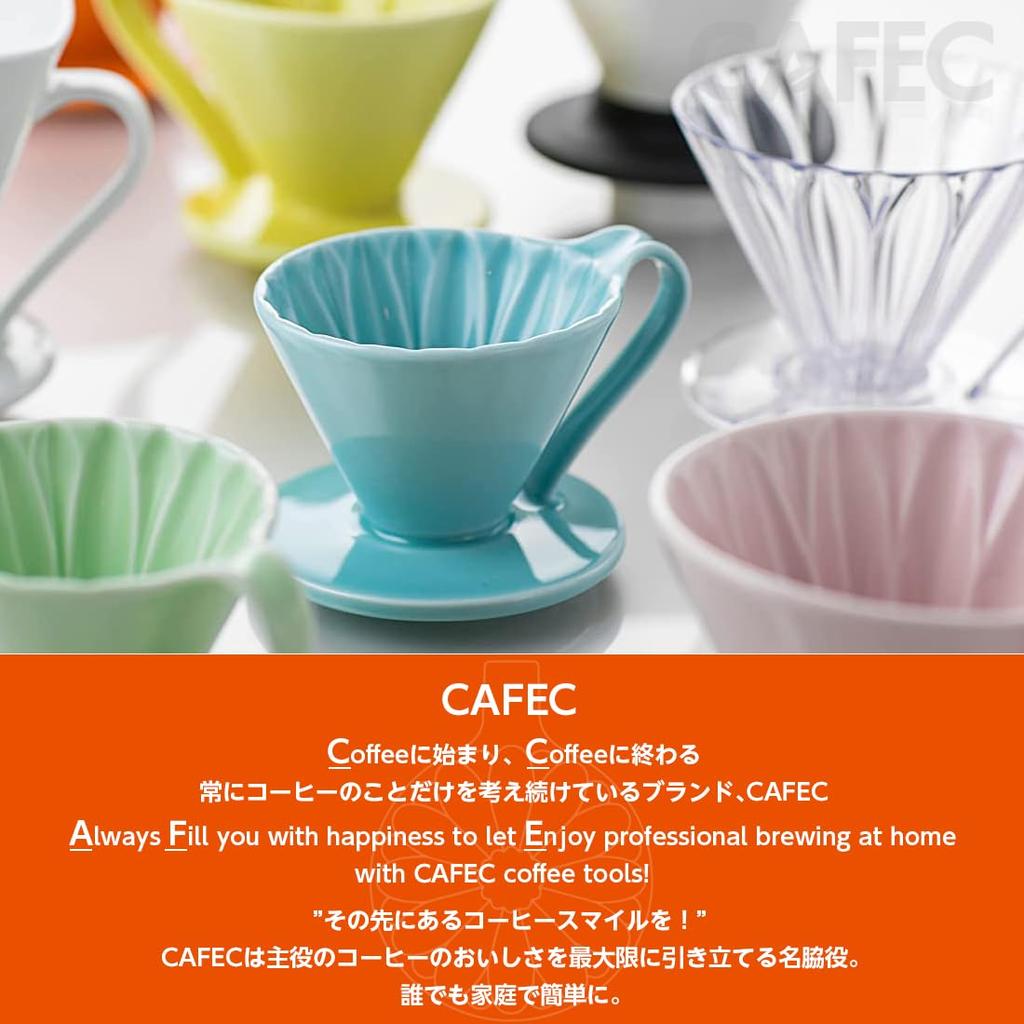 Sanyo Sangyo CAFEC Tritan Flower Dripper CUP4 (2-4 cups), Clear, TFD-4