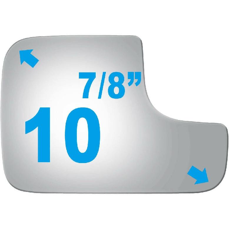 Lower Towing Mirror Replacement Glass fit for 1994-2009 Dodge Ram 1500 2500 3500 4000 4500 5500 700 Van Pickup Truck Passenger Right Side RH Flat,